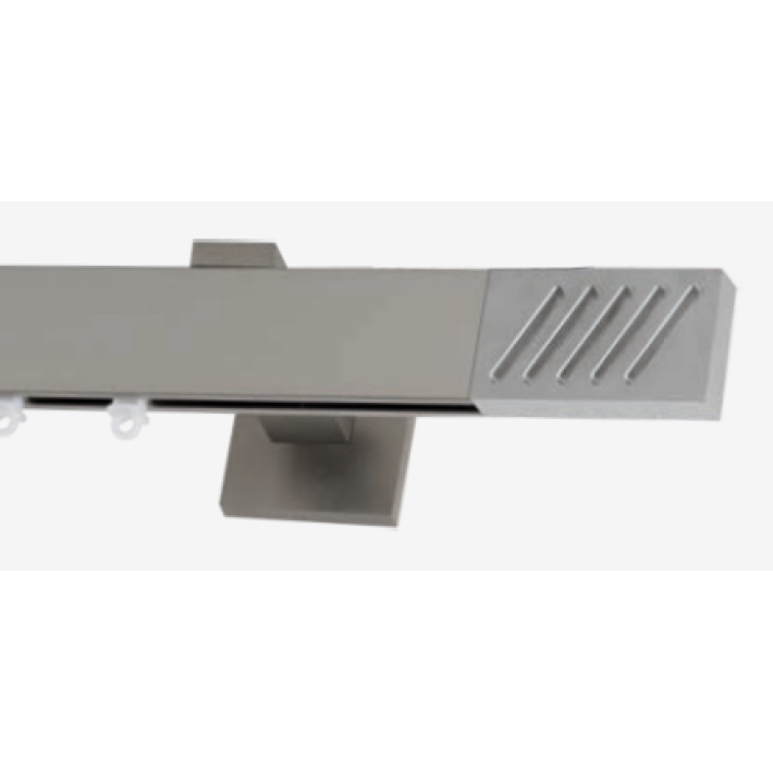 Frans Interior Design Μεταλλικός Σιδηρόδρομος Τοίχου 4εκ.,Super Line Inox (Απλό ή με Σύστημα Wave)