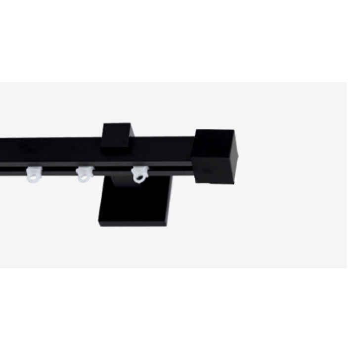 Frans Interior Design Μεταλλικός Σιδηρόδρομος Τετράγωνος Tapa Texas 20x20 Μαύρος