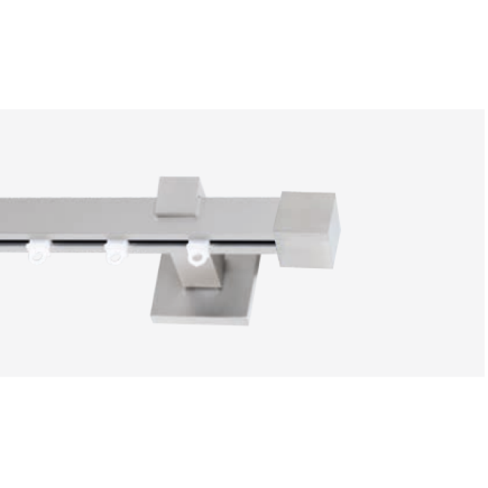 Frans Interior Design Μεταλλικός Σιδηρόδρομος Τετράγωνος Tapa Texas 20x20 Νίκελ Ματ 
