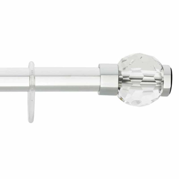 Grekon 1220 Βραχίονας Μπάνιου Αλουμινίου Crystal Sfera 120-220εκ. Χρώμιο