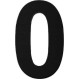 Zogometal  932 Νούμερο Κατοικίας 12εκ. Νο0 Μαύρο SS304