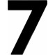 Zogometal  932 Νούμερο Κατοικίας 12εκ. Νο7 Μαύρο SS304
