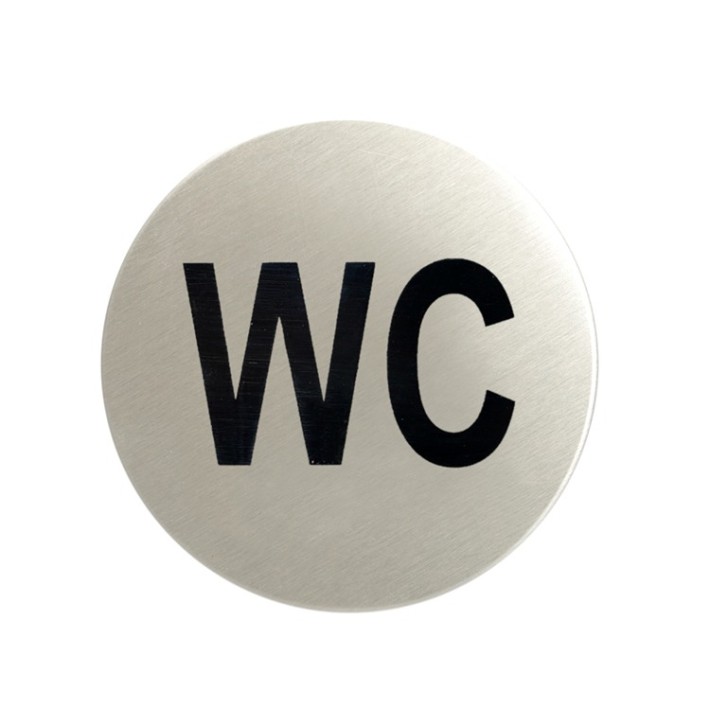 520 Σήμανση Inox WC 8εκ.
