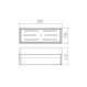 Imex Mayura ANG005 Σπογγοθήκη Επιτοίχια Πλαστική  28x10,5x11cm Μαύρη Ματ