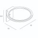 Βάση για Πιστολάκι Μαλλιών Imex 10x10x5,5εκ., SLIM06/NG Μαύρο Ματ