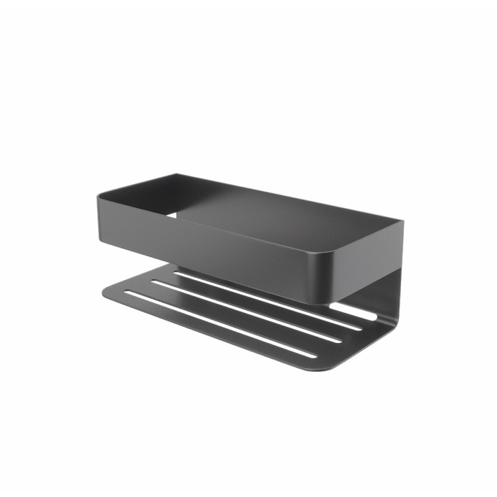 Σπογγοθήκη Επιτοίχια Mayura Μεταλλική Imex 25,6x11x9cm Black Gun Metal
