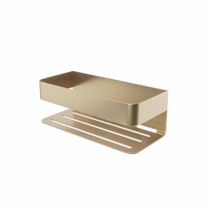 Σπογγοθήκη Επιτοίχια Mayura Μεταλλική Imex 25,6x11x9cm Χρυσό Ματ