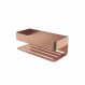 Σπογγοθήκη Επιτοίχια Mayura Μεταλλική Imex 25,6x11x9cm Ροζ Χρυσό Ματ