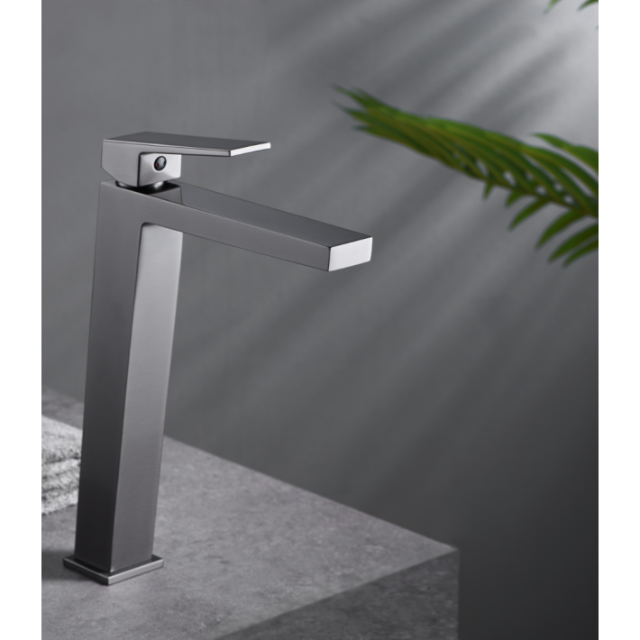 Imex Pisa BDP048-3BGM Αναμεικτική Μπαταρία Νιπτήρα Ψηλή Black Gun Metal