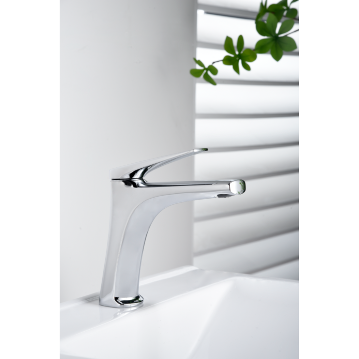 Imex Delos BDD055-1 Μπαταρία Νιπτήρα Inox Χρωμέ