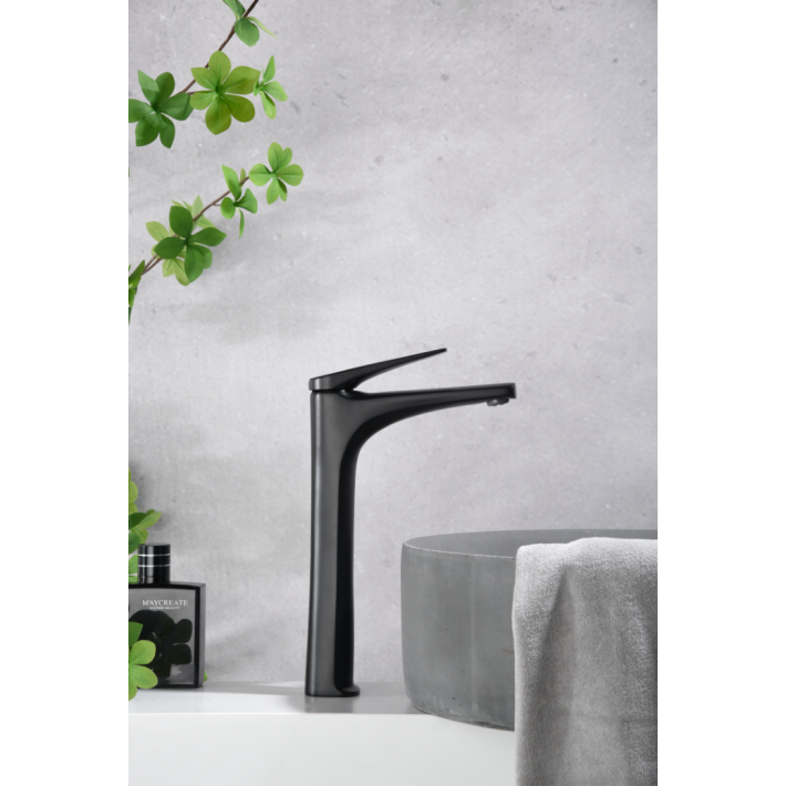 Imex Delos BDD055-3BGM Μπαταρία Νιπτήρα Ψηλή Black Gun Metal