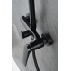 Imex Delos BDD055/NG Ρυθμιζόμενη Στήλη Ντουζ με Μπαταρία 88– 124cm Μαύρο Ματ