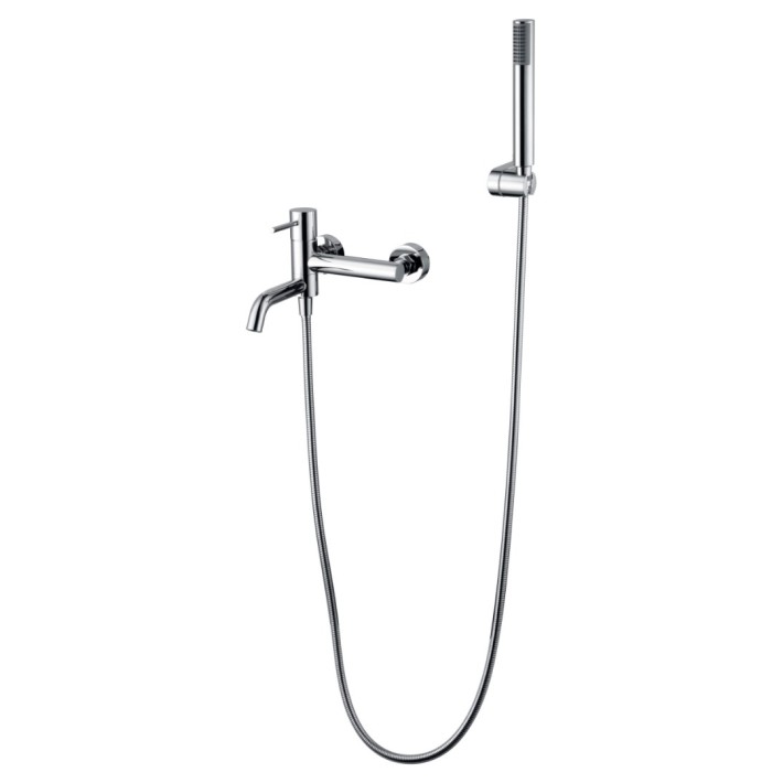 Imex Monza BDM039-4 Αναμεικτική Μπαταρία Μπανιέρας Πλήρες Σετ Χρώμιο