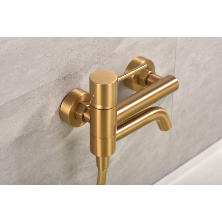 Imex Monza BDM039-4OC Αναμεικτική Μπαταρία Μπανιέρας Πλήρες Σετ Χρυσή Ματ