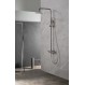 Imex Monza BDM039/BGM Ρυθμιζόμενη Στήλη Ντουζ με Μπαταρία 88–124cm Black Gun Metal
