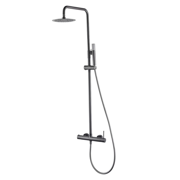 Imex Monza BDM039/BGM Ρυθμιζόμενη Στήλη Ντουζ με Μπαταρία 88–124cm Black Gun Metal