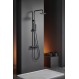 Imex Monza BDM039/NG Ρυθμιζόμενη Στήλη Ντουζ με Μπαταρία 88–124cm Μαύρη