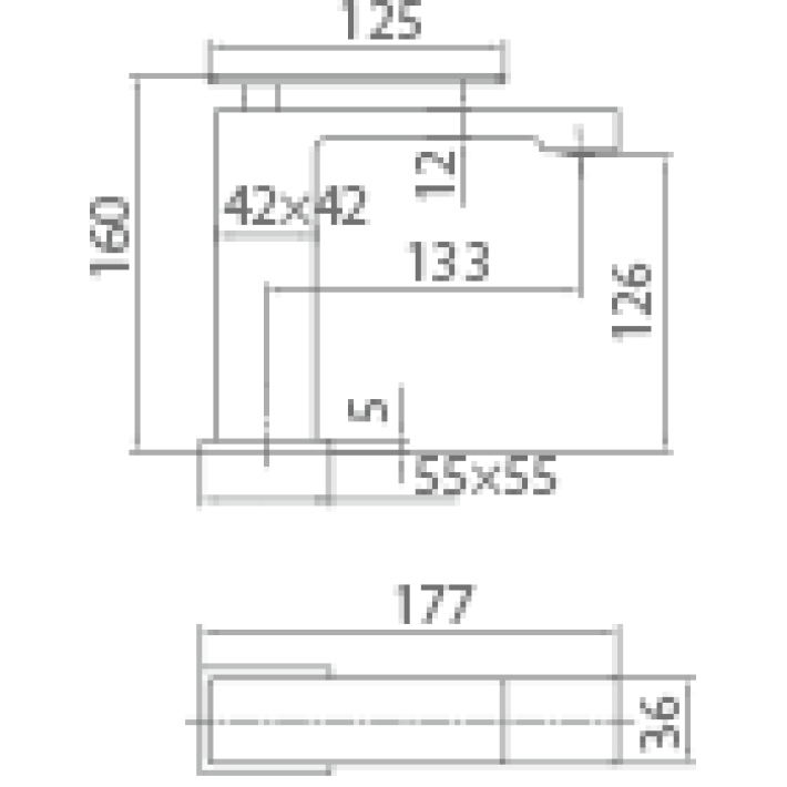 Imex Pisa BDP048-1ORC Αναμεικτική Μπαταρία Νιπτήρα Ροζ Χρυσό Ματ