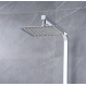 Imex Pisa BDP048 Ρυθμιζόμενη Στήλη Ντουζ με Μπαταρία 88-124cm Χρώμιο