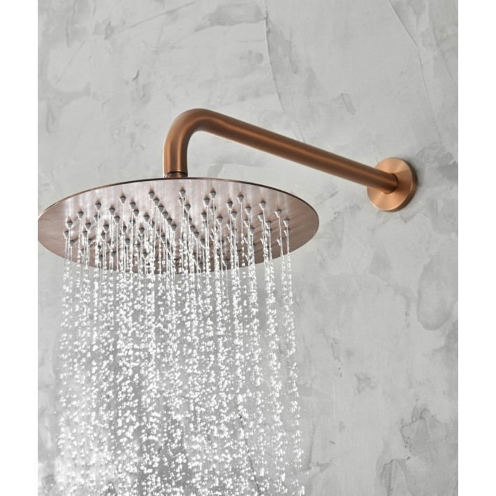Imex Monza GPM039/ORC Σύστημα Εντοιχισμού Ντουζιέρας, Μίκτης, Τηλέφωνο & Κεφαλή Ντουζ 2 Εξόδων Ροζ Χρυσό