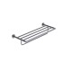 Βέργα Πετσέτας και Ράφι Practic με Κόλλα Imex 59,8x22,1εκ., Black Gun Metal