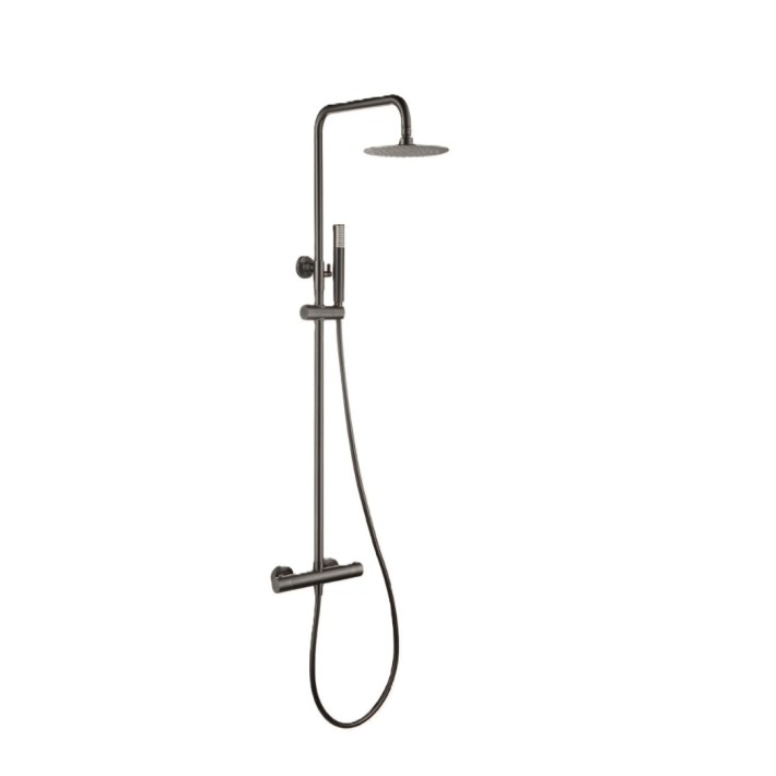 Imex Genova BDG053 Στήλη Ντους 2 Εξόδων Black Gun Metal