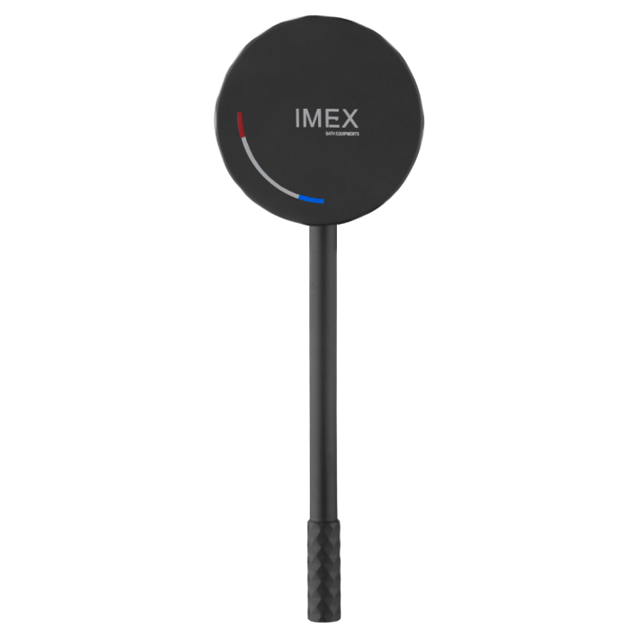 Imex Genova GLG053/NG Σετ Μίκτης & Στόμιο Εντοιχισμού Νιπτήρα 1 Εξόδου Inox Μαύρο Ματ