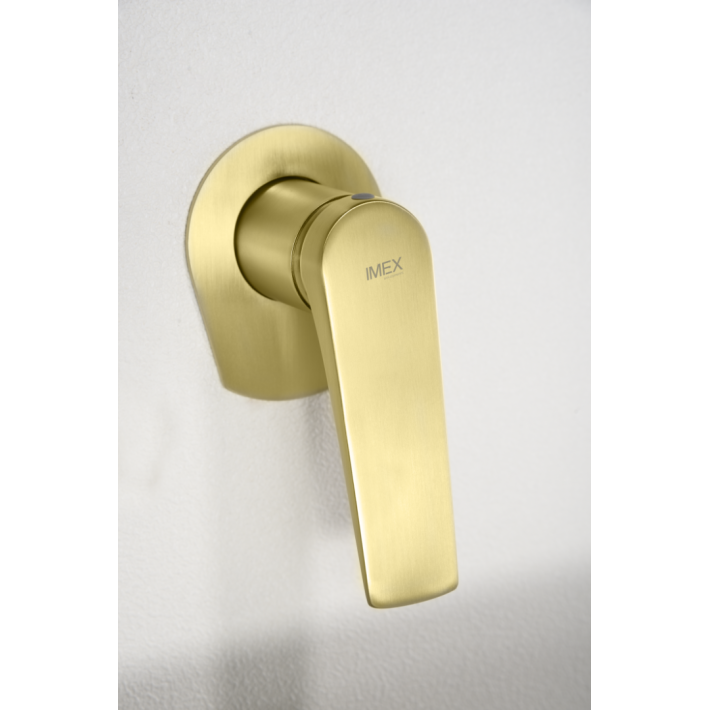 Imex Delos GLD055/OC Σετ Μίκτης & Στόμιο Εντοιχισμού Νιπτήρα 1 Εξόδου Χρυσό Ματ
