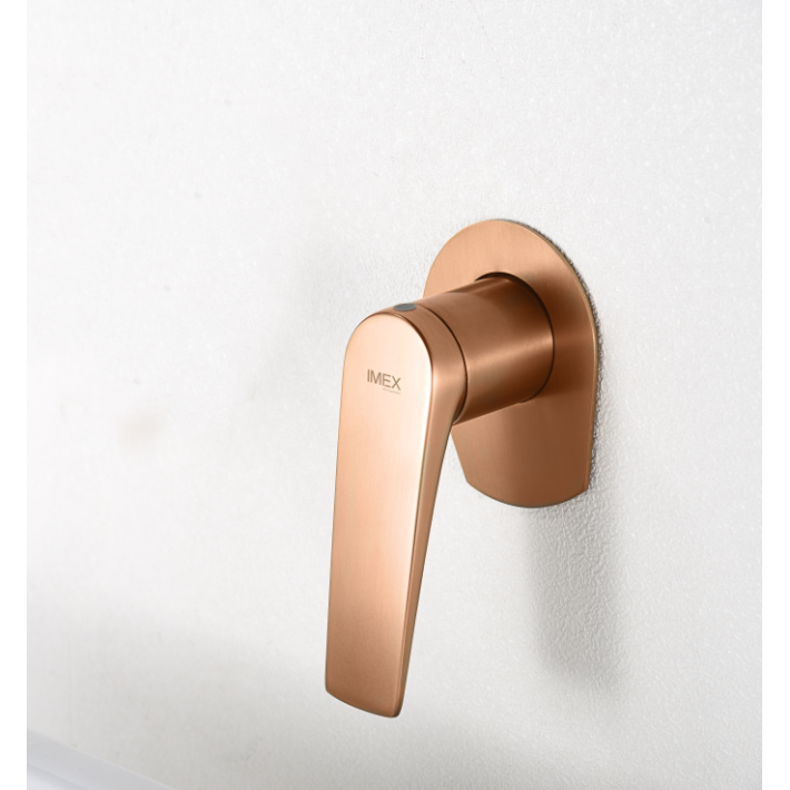 Imex Delos GLD055/ORC Σετ Μίκτης & Στόμιο Εντοιχισμού Νιπτήρα 1 Εξόδου Ροζ Χρυσό