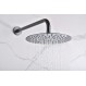 Imex Monza GPM039/BGM Σύστημα Εντοιχισμού Ντουζιέρας, Μίκτης, Τηλέφωνο & Κεφαλή Ντουζ 2 Εξόδων Black Gun Metal