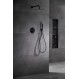 Imex Monza GPM039/NG Σύστημα Εντοιχισμού Ντουζιέρας, Μίκτης, Τηλέφωνο & Κεφαλή Ντουζ 2 Εξόδων Μαύρο