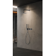 Imex Assen GTA052/BGM Σετ Εντοιχισμού Ντουζιέρας Θερμοστατικό 2 Εξόδων Μίκτης, Τηλέφωνο & Κεφαλή 25εκ. Black Gun Metal