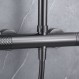 Imex Genova BTG053 Θερμοστατική Στήλη Ντους 2 Εξόδων Black Gun Metal