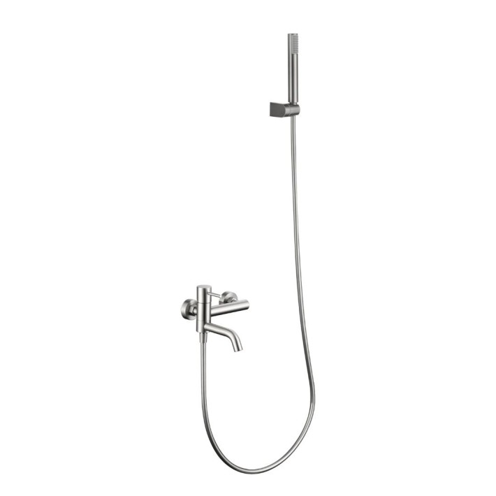Imex Monza BDM039-4NQ Αναμεικτική Μπαταρία Μπανιέρας Πλήρες Σετ Νίκελ Ματ
