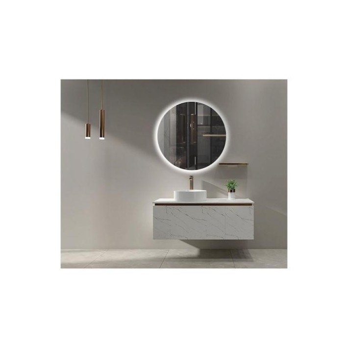 Imex Oporto OPOR001/60  Καθρέπτης Μπάνιου Στρογγυλός Φωτιζόμενος Led Φ60εκ.