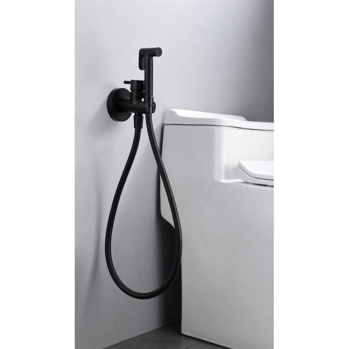 Imex Munich RDM001/NG Σετ Εντοιχισμού Μπιντέ Μαύρο Ματ