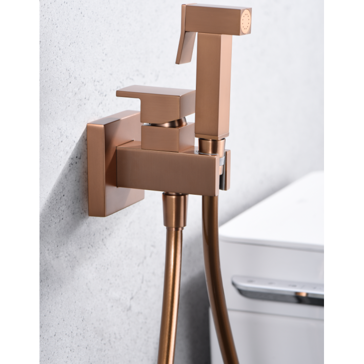 Imex Irlanda RDM003/ORC Σετ Εντοιχισμού Μπιντέ Ροζ Χρυσό Ματ