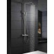 Imex Moscu BTK017/AC Στήλη Ντουζ Ανοξείδωτη Θερμοστατική 87/133εκ. Πλήρες Σετ Inox Ασημί