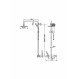 Imex Moscu BTK017/AC Στήλη Ντουζ Ανοξείδωτη Θερμοστατική 87/133εκ. Πλήρες Σετ Inox Ασημί