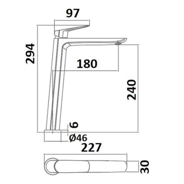 Imex Belgica BDZ044-3 Αναμεικτική Μπαταρία Νιπτήρα Ψηλή Χρώμιο