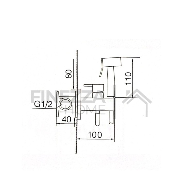 Imex Munich RDM001/BGM Σετ Εντοιχισμού Μπιντέ Black Gun Metal 