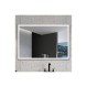 Imex Suiza SUIZ010/100NG  Καθρέπτης Μπάνιου Φωτιζόμενος Led 80x100εκ., Μαύρος Ματ και Μεταλλικό Πλαίσιο