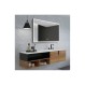 Imex Suiza SUIZ010/100NG  Καθρέπτης Μπάνιου Φωτιζόμενος Led 80x100εκ., Μαύρος Ματ και Μεταλλικό Πλαίσιο