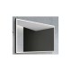 Imex Suiza SUIZ010/100NG  Καθρέπτης Μπάνιου Φωτιζόμενος Led 80x100εκ., Μαύρος Ματ και Μεταλλικό Πλαίσιο