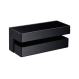 Imex Mayura ANG005 Σπογγοθήκη Επιτοίχια Πλαστική  28x10,5x11cm Μαύρη Ματ