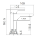 Imex Nassau BDU014-1 Μπαταρία Νιπτήρα Χρώμιο