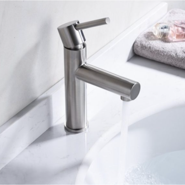 Imex Moscu BDK034-1 Αναμεικτική Μπαταρία Νιπτήρα Inox Ασημί