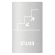 Zogometal 945 Σήμανση Σκάλας 100x300mm Inox Mat