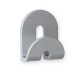 Κρεμάστρα Αυτοκόλλητη Calma 80x64x36mm., Σηκώνει Εως 2,5Kg 2182-7 Χρώμιο Ματ Inofix