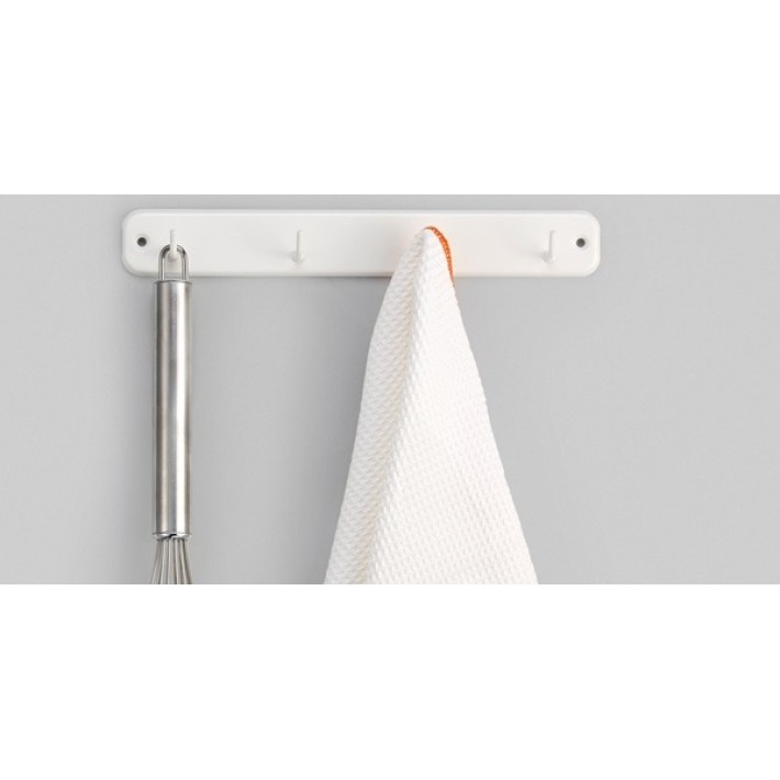 Inofix 3086-4 Κρεμάστρα με 6 Λεπτούς Γάντζους 3,2x37x3εκ, Εφέ Ξύλου